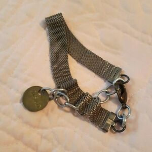 Twisted silver wrap bracelet